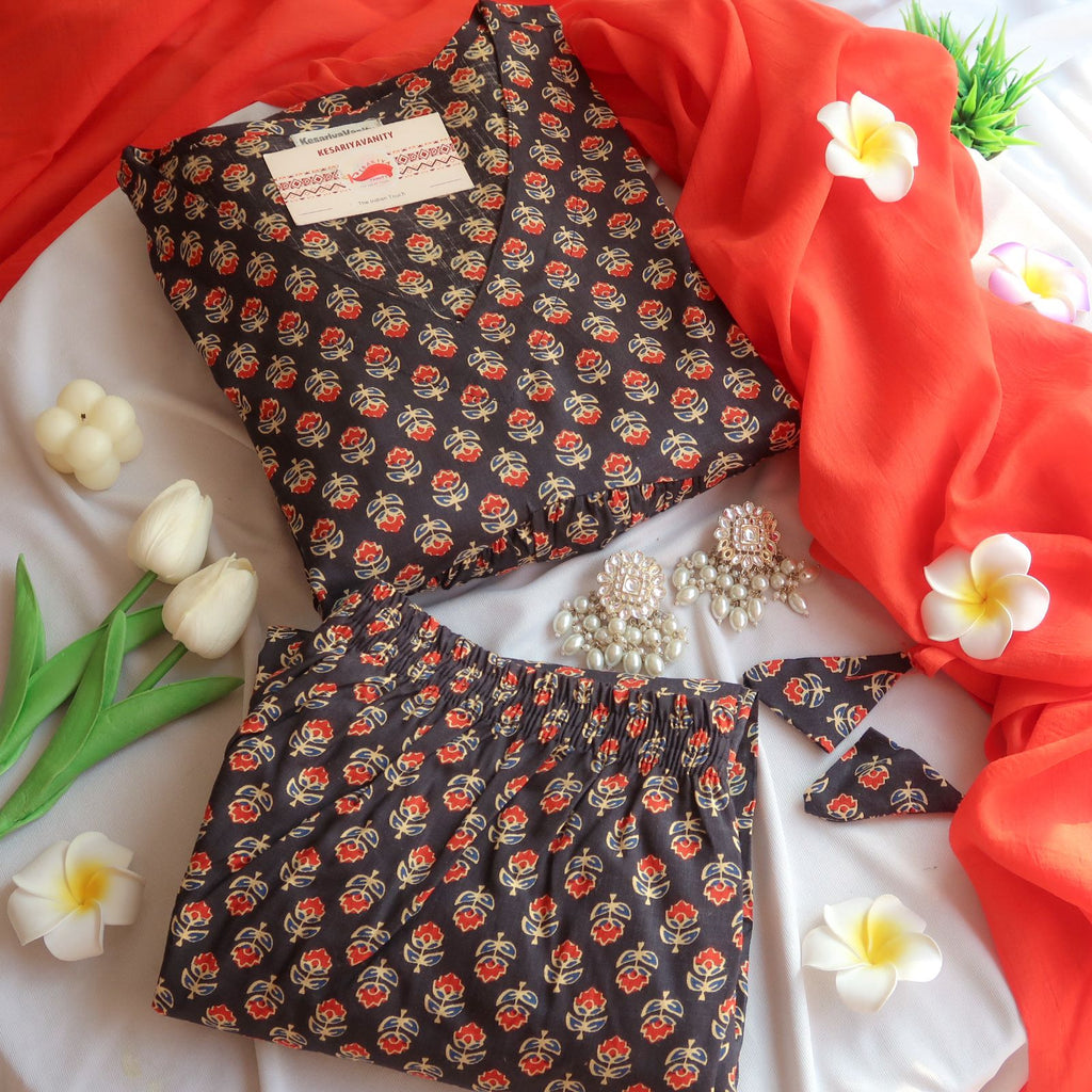 Black Rose Suit Set